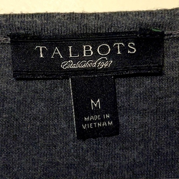 Womens Talbots stretchy ruched ruffle blouse size M - Picture 2 of 4